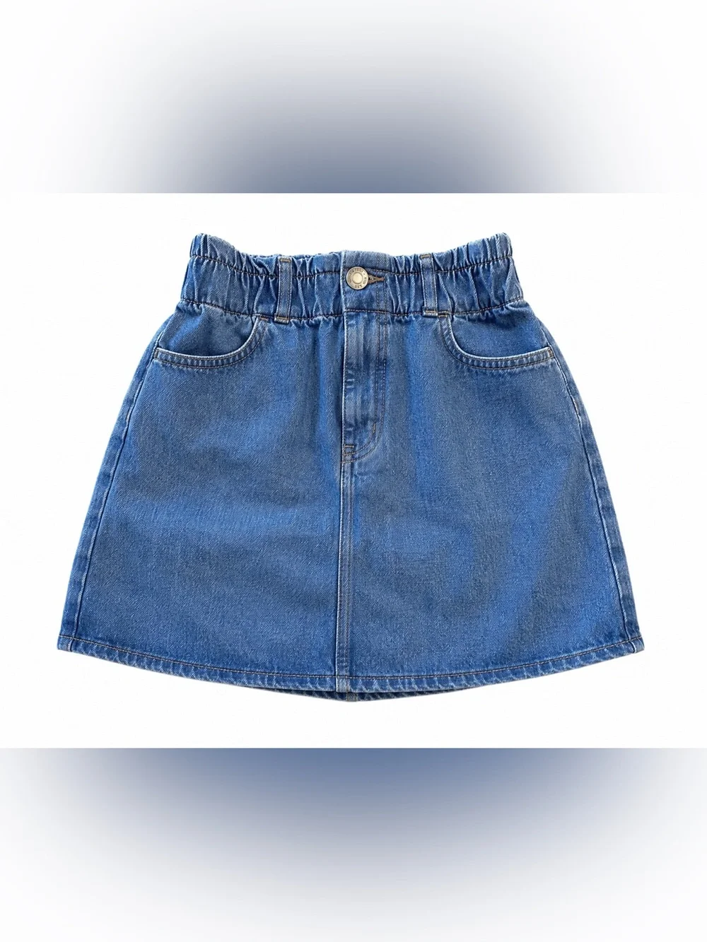 GAP Blue Denim Elastic Waist Girls' Skirt